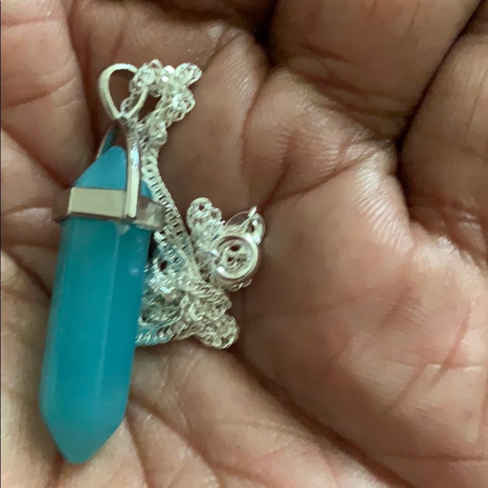 Pendant Charka Healing Stone Necklace - Picture 3 of 3
